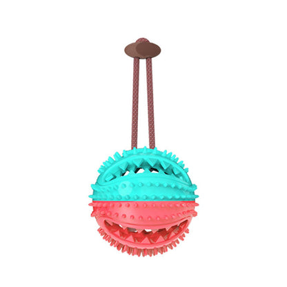 Interactive Silicone Suction Cup Dog Ball Toy for Chewing